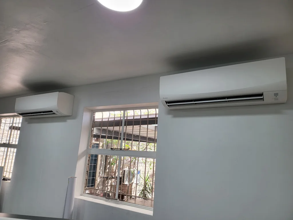 Air conditioning systems in printing room.