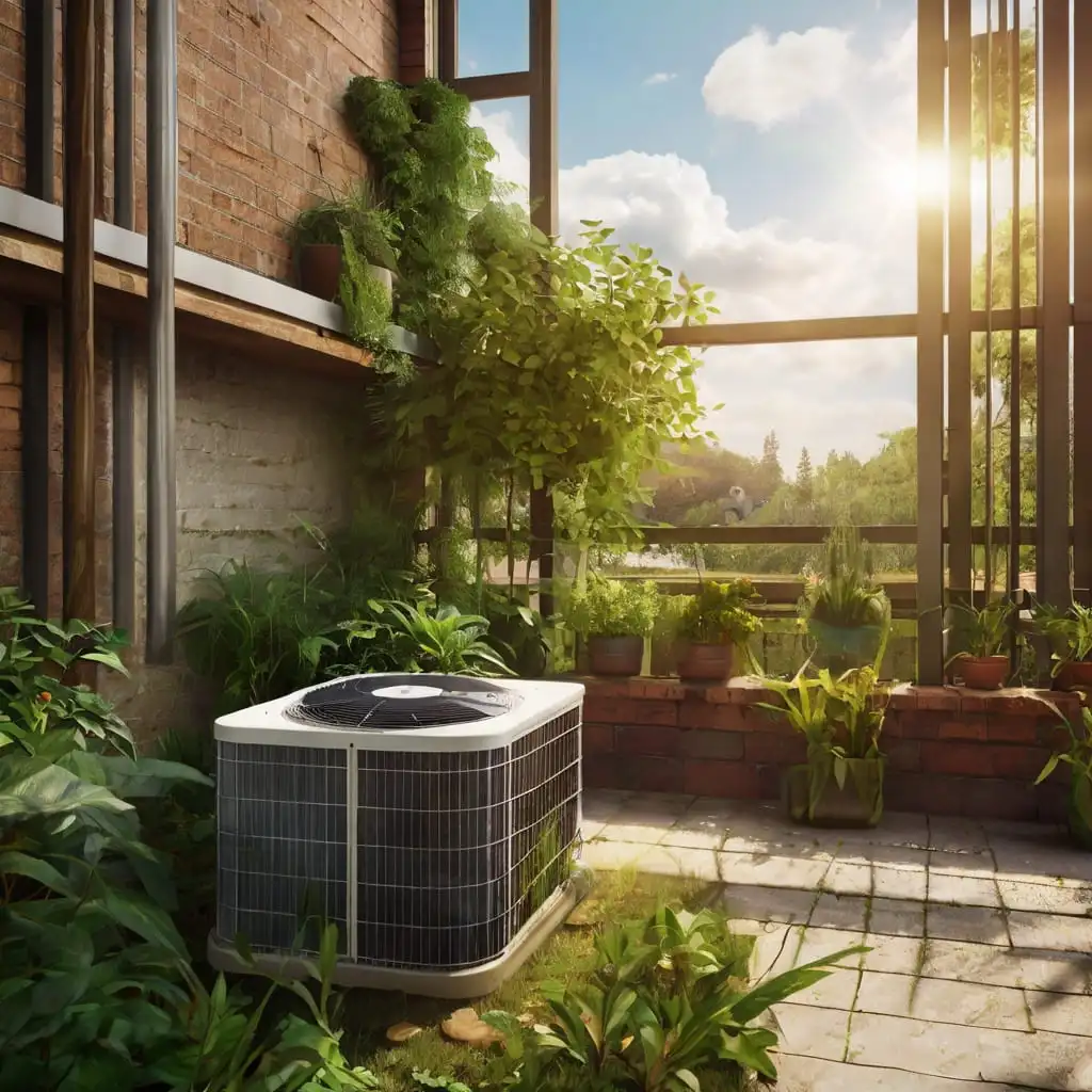Air conditioning system in green environment