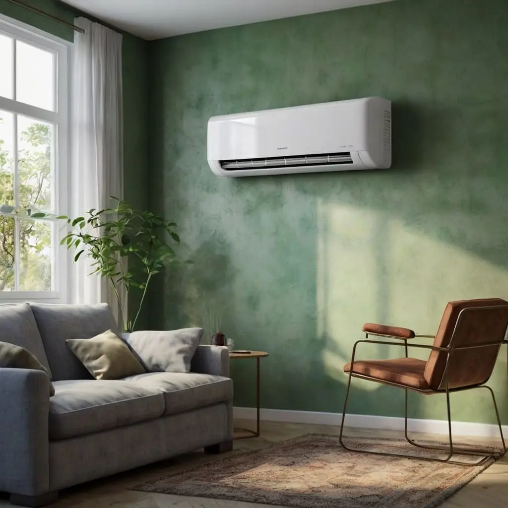 Susty smelling air conditioner in living room