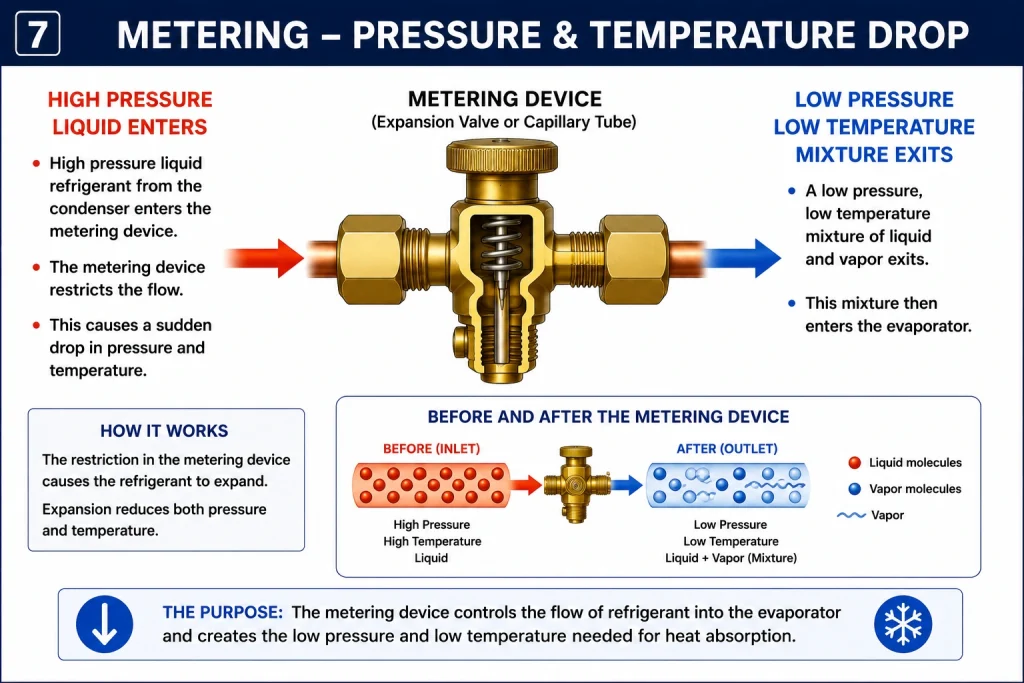 Refrigeration metering explained