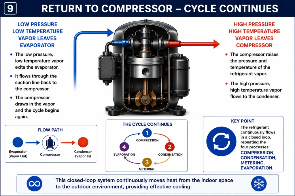 Refrigeration pressure-temperature relationships explained.